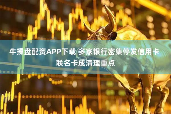 牛操盘配资APP下载 多家银行密集停发信用卡 联名卡成清理重点