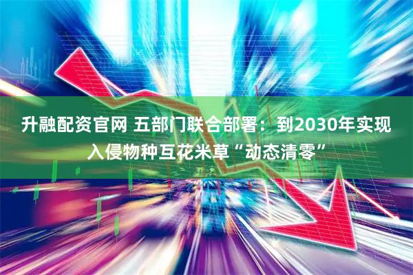 升融配资官网 五部门联合部署：到2030年实现入侵物种互花米草“动态清零”